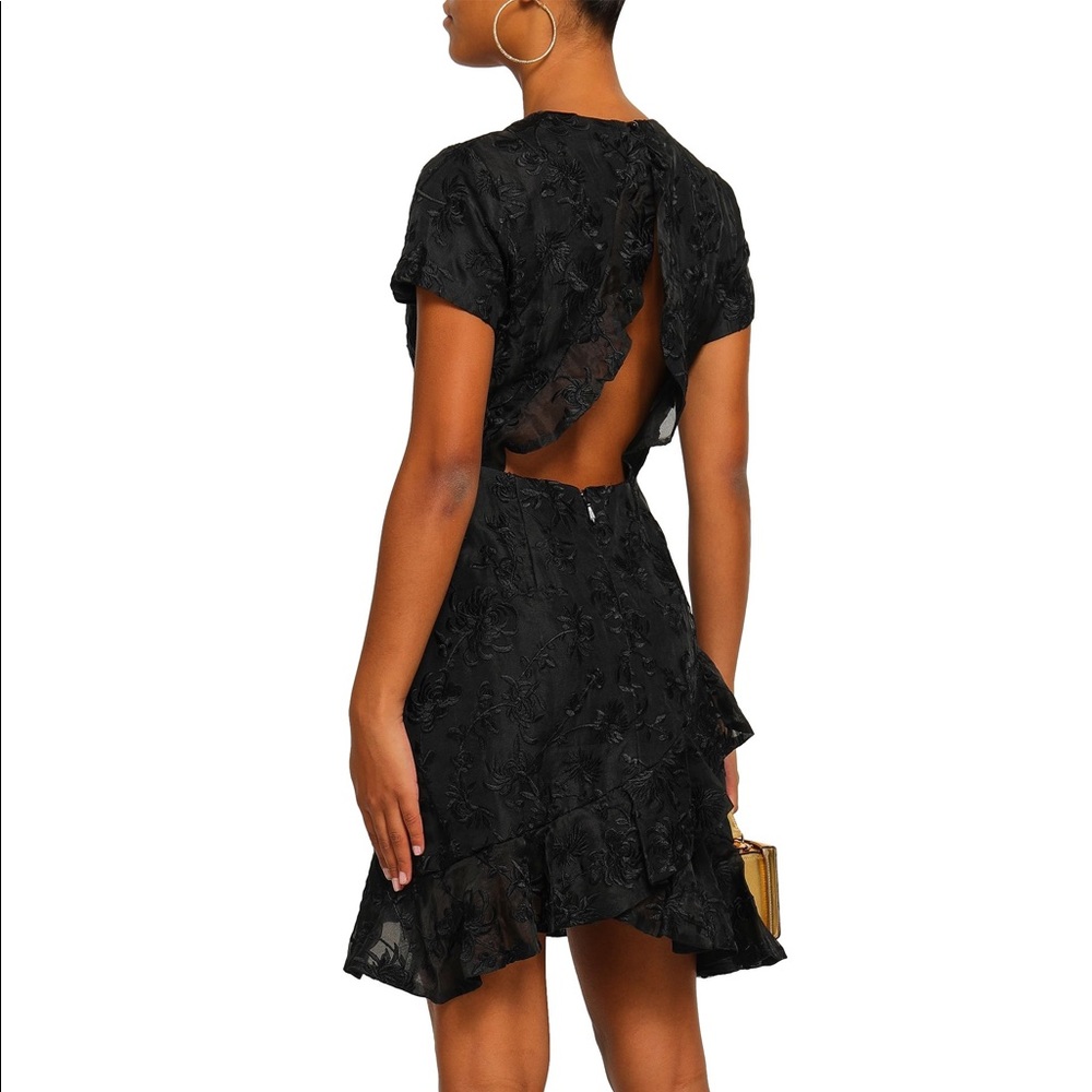 SOLD.   ZIMMERMAN Cutout RUFFLED DRESS embroidered